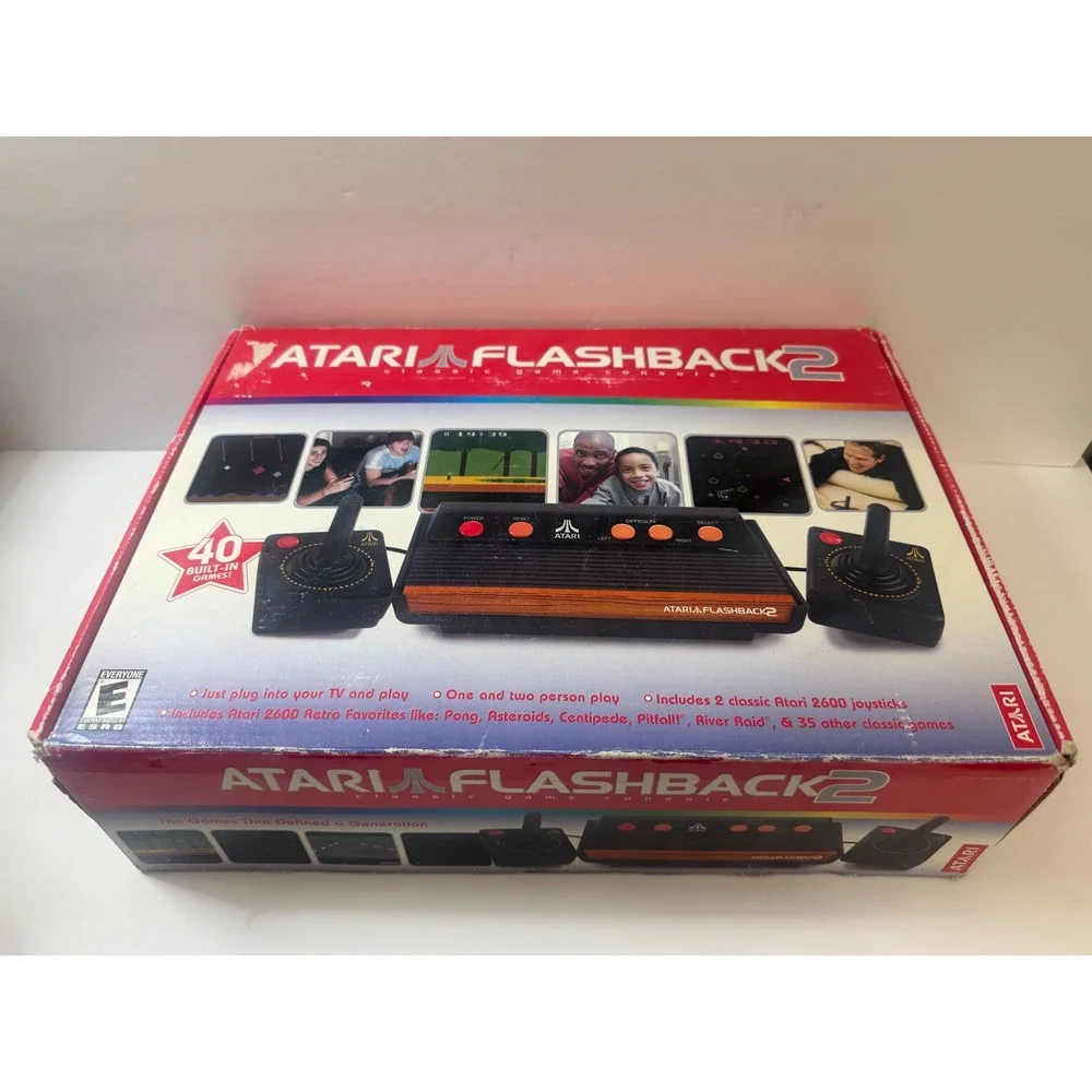 Atari Flashback 2 Classic Game Console 40 Built-In Games 26519 Retro System Box